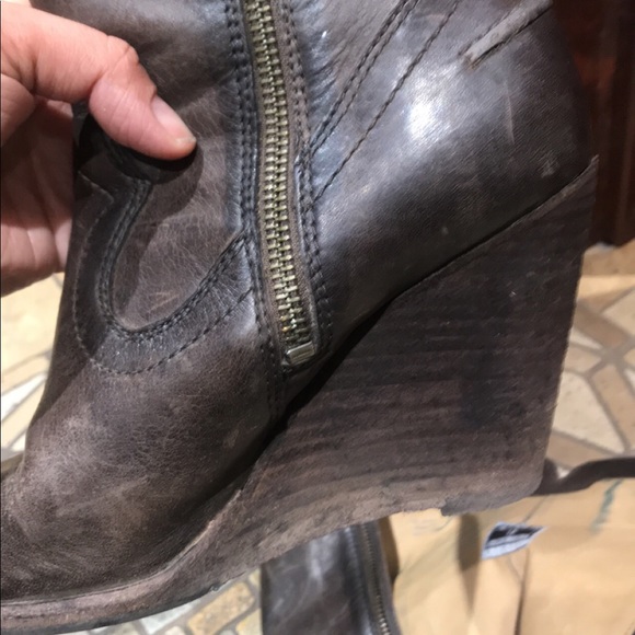FRYE wedge CECE boots sz 5.5 - Picture 2 of 8